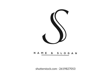 S Abstract Letters Logo Monogram