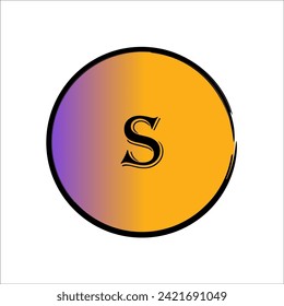 S alphabet design with gradient