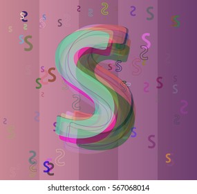 S Alphabet Design Vector Stock Vector (Royalty Free) 567068014 ...