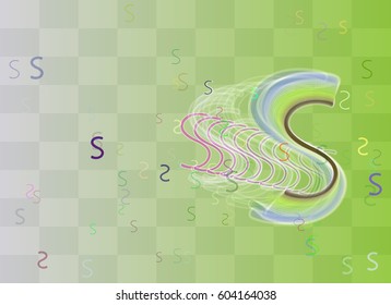 S Alphabet icon background