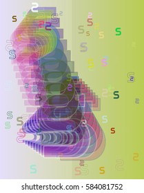 S Alphabet icon pattern
