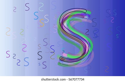 S Alphabet idea vector