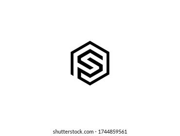 S Ss Initial Logo Design Vector Stock Vector (Royalty Free) 1826851595