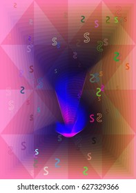 S Alphabet texture art