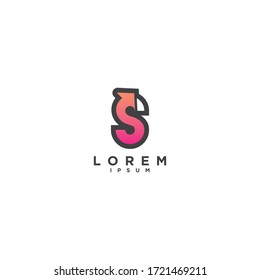 S Arrow logo template.S Letter Design Vector Illustration Modern Monogram Icon.