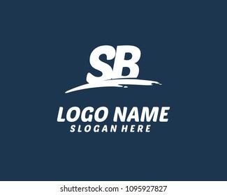 S B Initial logo