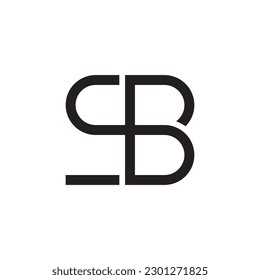 S B letter logo design vector.