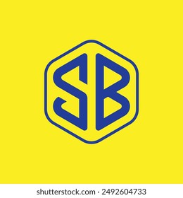 S and B Letter logo icon