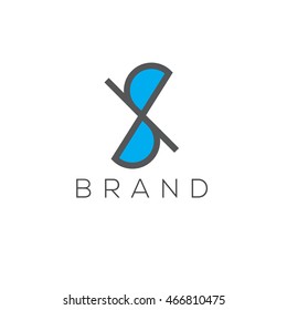 S and B letters vector business logo template