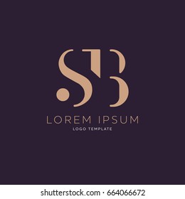 S B logo design template