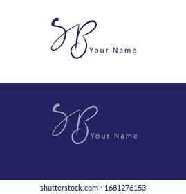 S B SB  Initial letter handwriting and signature logo.