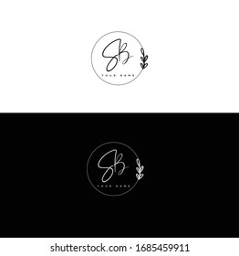 S B SB Initial letter handwriting and signature logo.