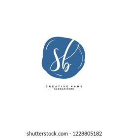 S B SB Initial logo template vector