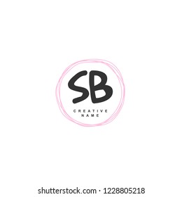 S B SB Initial logo template vector