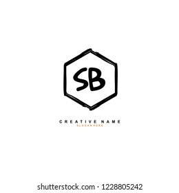 S B SB Initial logo template vector