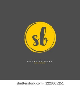 S B SB Initial logo template vector