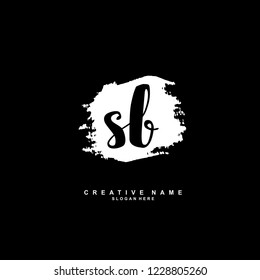 S B SB Initial logo template vector