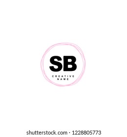 S B SB Initial logo template vector