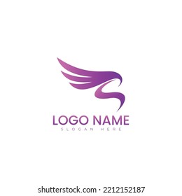 S bird logo vector illustration design