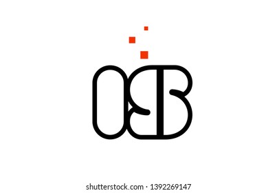 IS I S black white red dots alphabet letter combination suitable as a logo icon design for a company or business