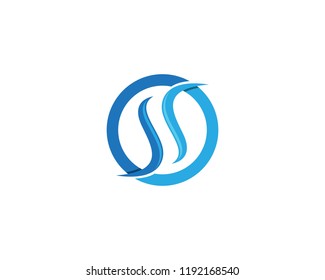 S Blue Logo Symbols Template Vector Stock Vector (Royalty Free ...