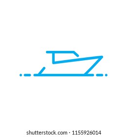 S Boat logo icon vector