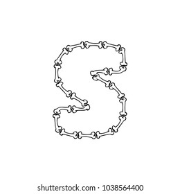 S Bone Letter Logo Icon Design