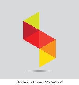 s brand letter logo vector design icon