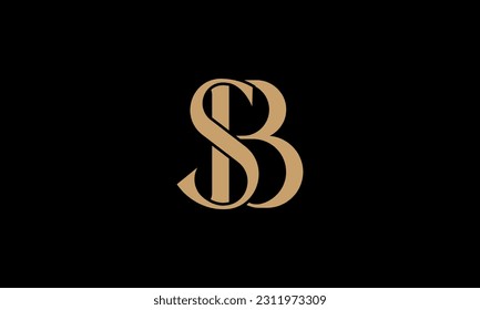 S, BS, Abstract Letters Logo Monogram