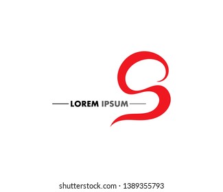  S Business corporate letter logo design vector