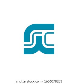 S C combination letter line