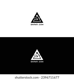 Diseño del logotipo de la letra S C. vectores