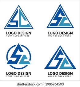  S C Letter Professional Logo Design