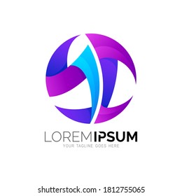 combinación de diseño del logotipo S y C, 