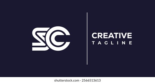 S and C logo design. SC abstract Letters Logo Monogram. This logo design is the process of creating a visual symbol that represents a brand, company, or individual.