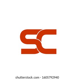 S C logo design simple modern template