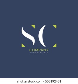 S C logo vector template