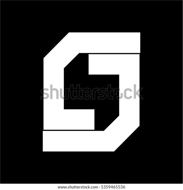 S Cc Csc Jsj Jj Geometric 스톡 벡터(로열티 프리) 1359465536