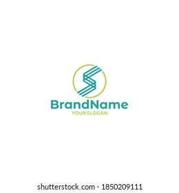 S in Circle Logo Design Vector
