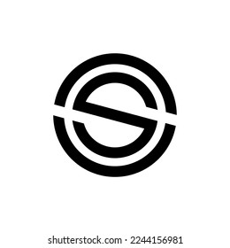 S circle luxury logo. great for business logos.