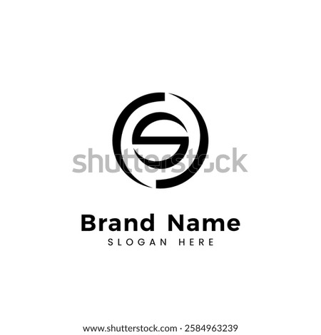  S circle vector logo tamplate