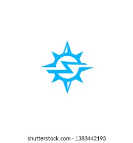 S compass Logo design Inspiration Vector illustration EPS 10