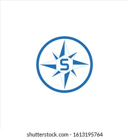 s Compass logo, icon and symbol. illustration template design