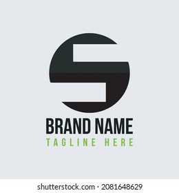 S conceptual letter mark logo vector illustration.  S letter iconic logotype icon design 