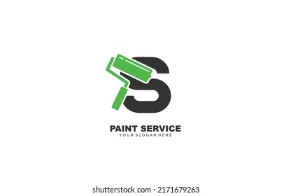 S CONSTRUCTION logo design inspiration. Vector letter template design for brand.