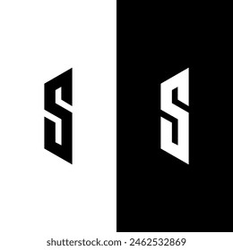 S creative letter logo design