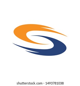 S or CS logo initial letter design template vector illustration