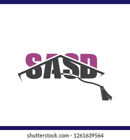 s a d initial letter logo vector template