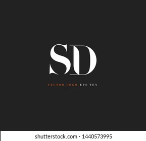 S & D letters Joint logo icon vector template for corporate logo and business card design.