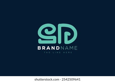 S and D logo design. SD abstract Letters Logo Monogram. This logo design is the process of creating a visual symbol that represents a brand, company, or individual.
